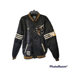 10 deep Varsity Men Black jacket Size XL